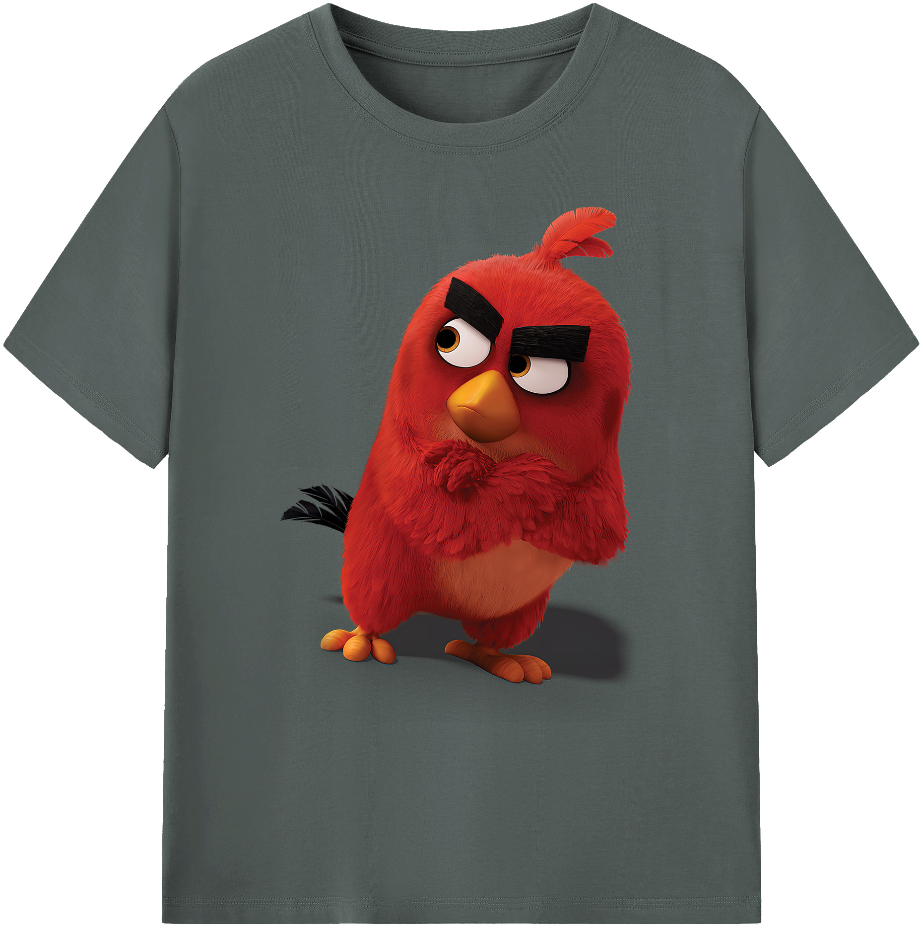 （画像用） Angry Birds アングリーバード 綿100％ メンズ半袖Tシャツ｜肌触りやわらか＆通気性